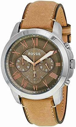 Bracelet de montre Fossil FS5209 Cuir Beige 22mm